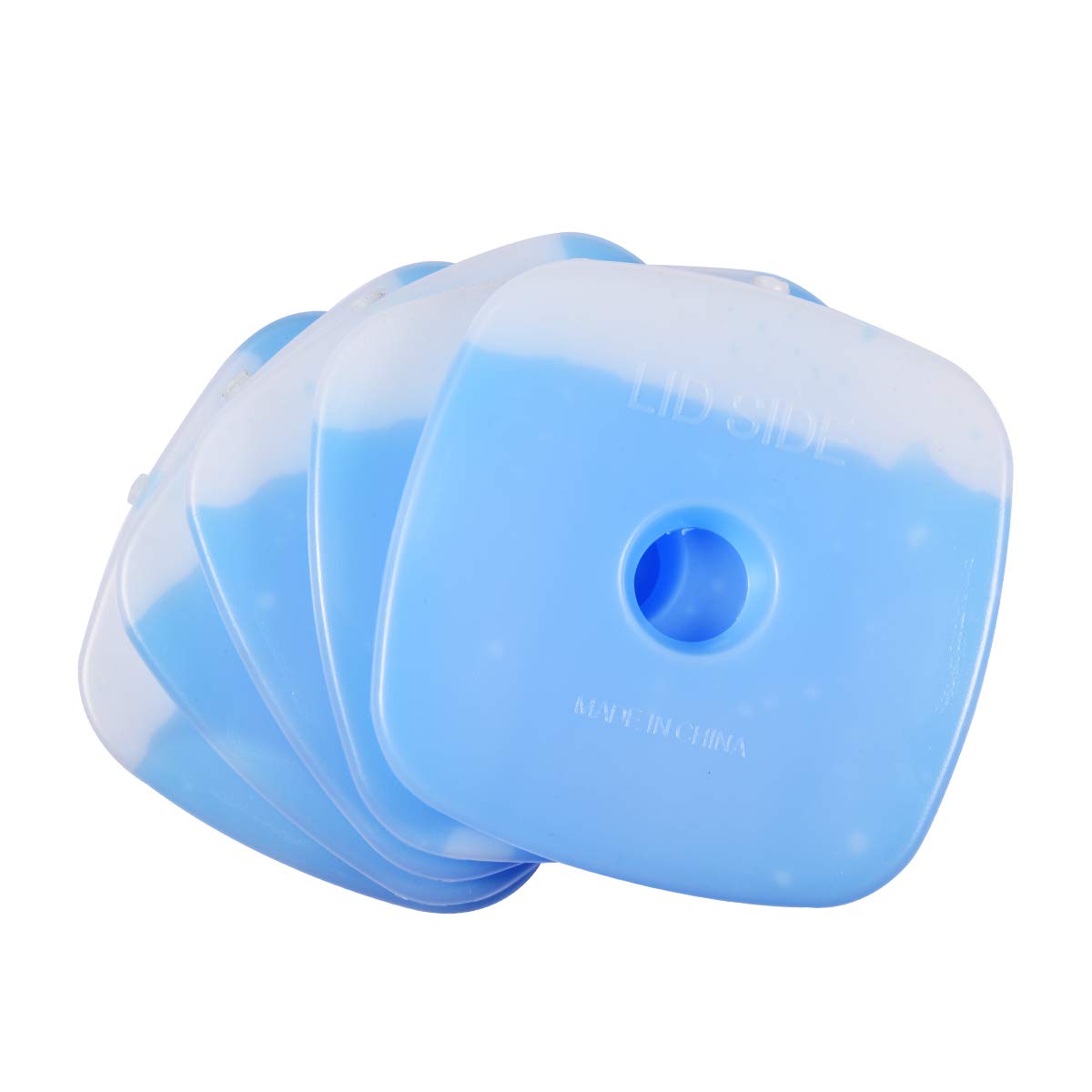 Paquete de congelador de hielo frío para lonchera, bolsa original, fresca, saludable, reutilizable, dura, delgada, ligera, de larga duración, para enfriadores, mochilas, camping al aire libre (130 g,