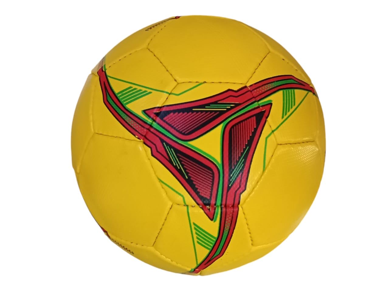 Sujata Sports Synthetic Sports Xtreme Football Size 5 Made in PVC (Hand Stich) Football for Adults (Dark Yellow) 4