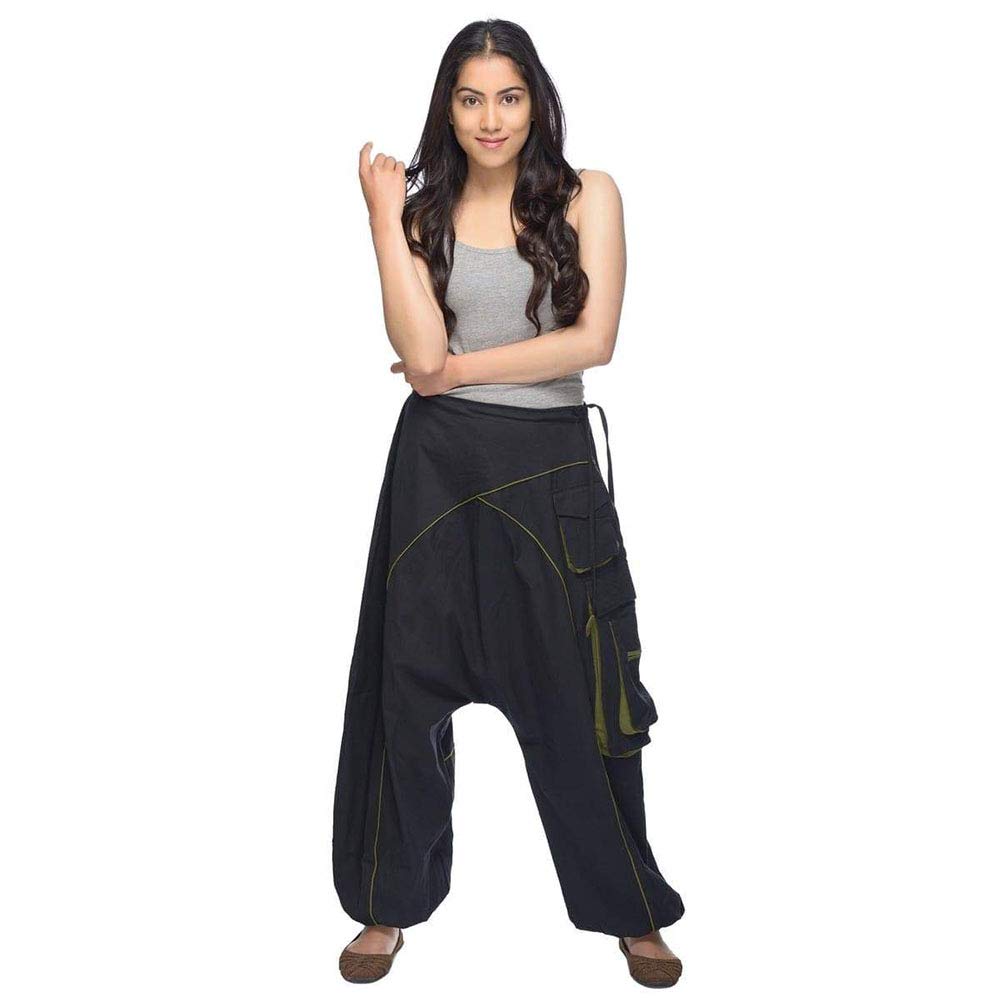 Simandra Pantalón Harem o Herén, Pantalones Aladin, Bombachos para Mujeres/Hombres para Todo el año