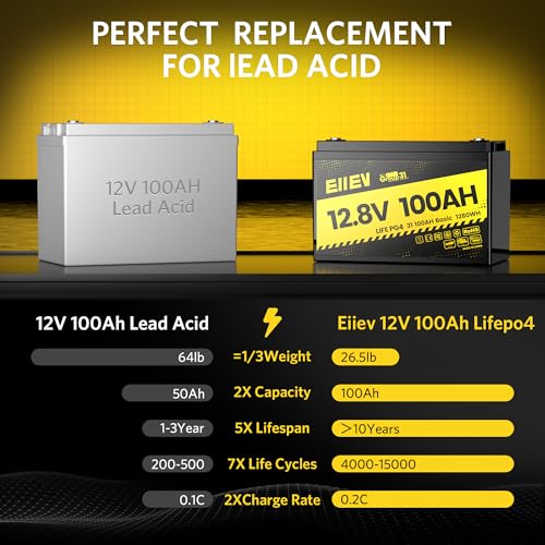 12V 100Ah LiFePO4 Deep Cycle Battery