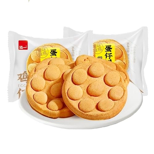 Hong Kong Style Bubble Waffle Cake Snack Students Breakfast Bread 14.1oz