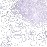 Umfasst etwa 1000 pcs mini elastische gummibänder.