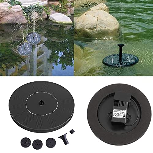 QANYEGN Solar Fountain Pump, Floating Solar Powered Water Pump, Standing Solar Panel Kit for Bird Bath, Garden, Pond, Pool, Outdoor