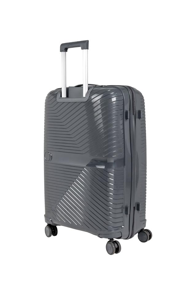 Image of Mine R-Captown Polyester Soft Case Travel Trolley Bag(Set of 3) - 2 Wheels, Size (35x17x51CM), Color - Black, Suitcase for Business Trips, Vacations, Easy to Pulling & Pushing