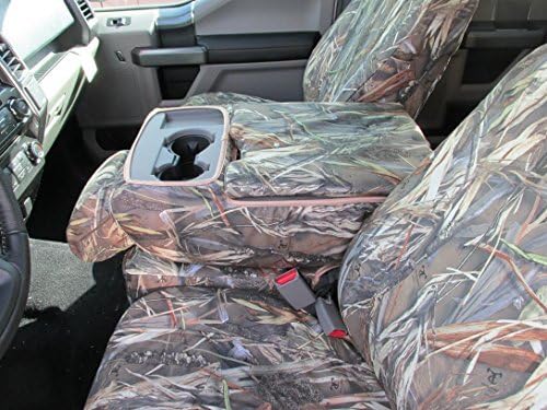 Miniatura 2 de Durafit Seat Covers, Impermeable DRT Camo Endura compatible con Ford F150 XLTLariat 2015-2021, banco dividido delantero 402040, apertura de 20