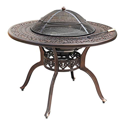 S High-End-Multi-Funktions-Grill for Ausflüge - Gärten Terrasse Feuerstelle, Brazier, Kaffee Schreibtisch, Barbecue und Eiskübel Edelstahl