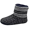 Coface heren hoogwaardige gevoerde pantoffels warme antislip winter huttenschoenen voor outdoor/indoor