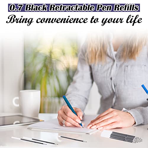 30 Stück 0,7mm Kugelschreiber Minen - Blau, Nachfüllminen für Büro, Schule, Zuhause