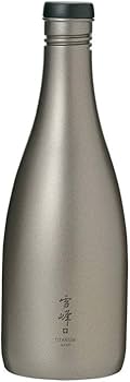 Snow Peak Men's Titanium Sake Bottle, Silver, One Size : Amazon.sg