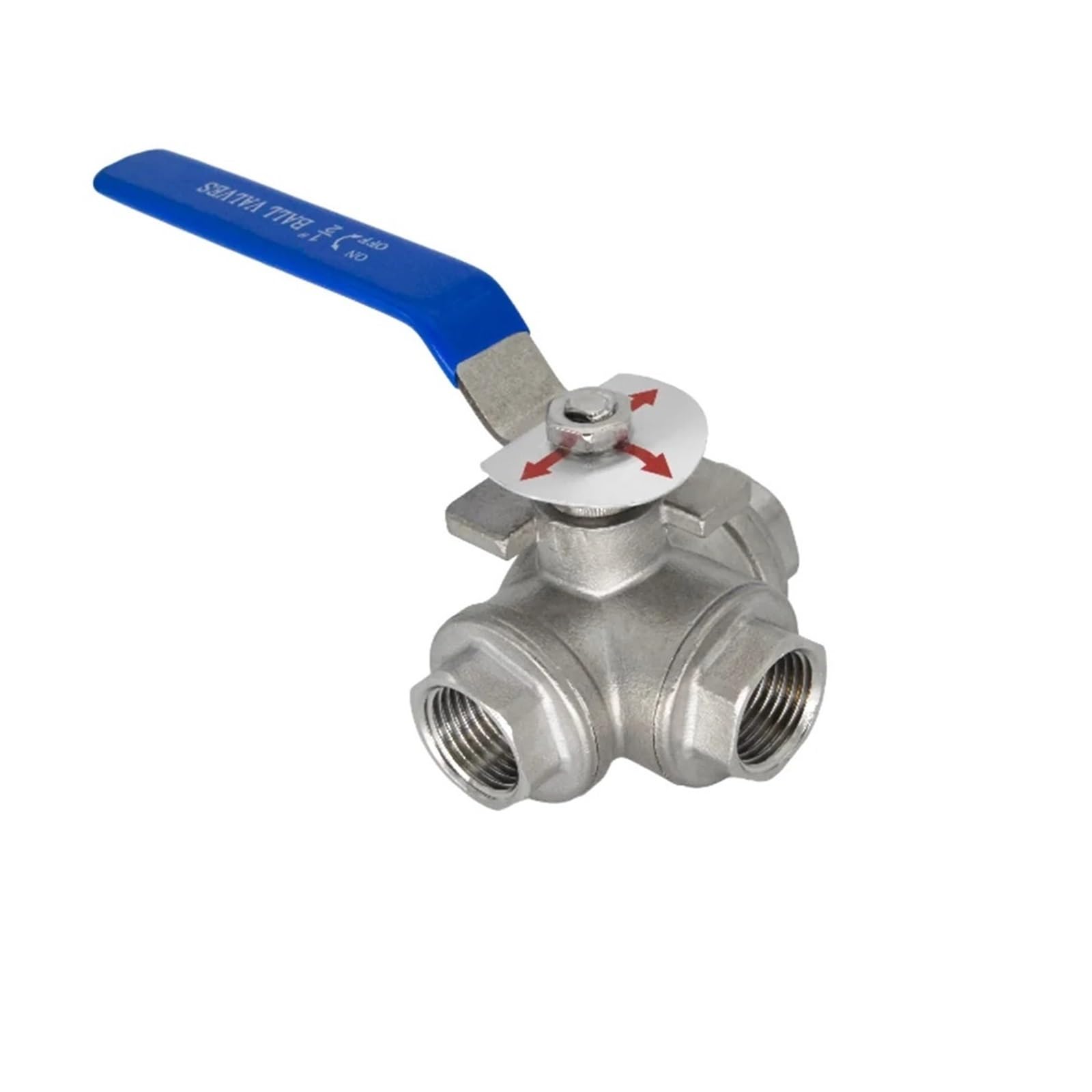 Válvula de bola SS304 de 3/4" con puerto en L para desvío de flujo sin fugas ni corrosión
