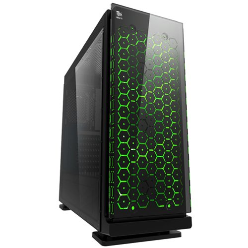 ITEK Case COSMIC 19R2 - Gaming Middle Tower, USB3, 3x12cm RGB fan (con telecomando), Trasp Wind XL, Front Panel Temp Glass