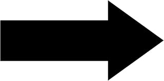 Arrow Sticker Directional Decals 12x6 Inch 24 Pack Marking Sign Removable Floor Arrows Stickers Adhesive Decal for Warehouse Event (Black)
