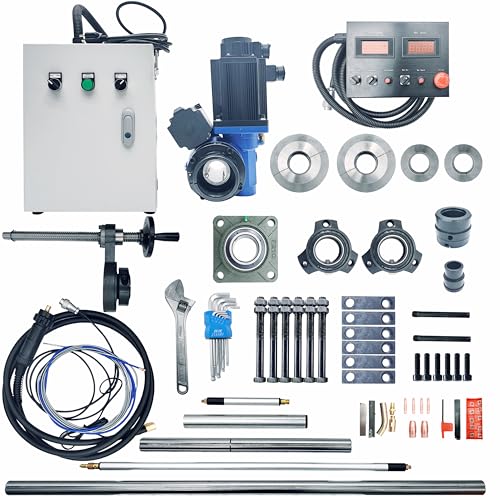 LGXEnzhuo 110V 3HP Portable Line Boring and Welding Machine, 2 in 1 Professional Line Bore and Welder Kits, European Connector, Boring Range 2.16"-11.8", Welding Range 1.96"-11.8"