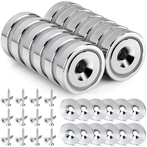 SENSEI Petits Aimants Puissants (16x5 mm, 6 kg) – Aimant Plat pour Bricolage et Fixation – Avec...