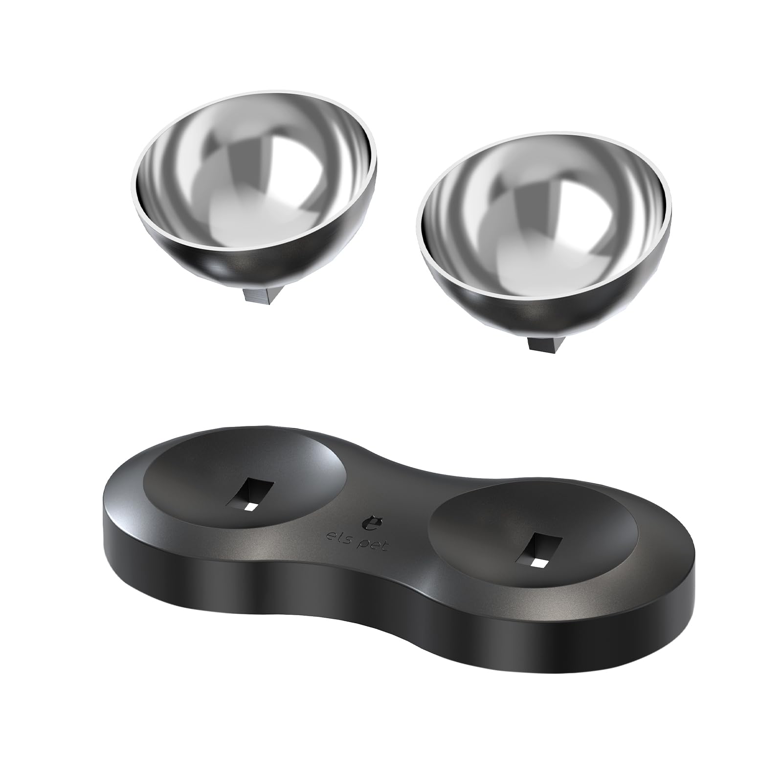 CARJILL PAW Pet Stainless Steel Double Bowl