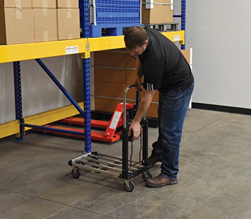 Vestil Fapt-1628 Aluminum Fold Up Platform Truck, 300 Lbs Capacity, 28" Length X 16" Width, 6-1/2" Deck Height #TOP4