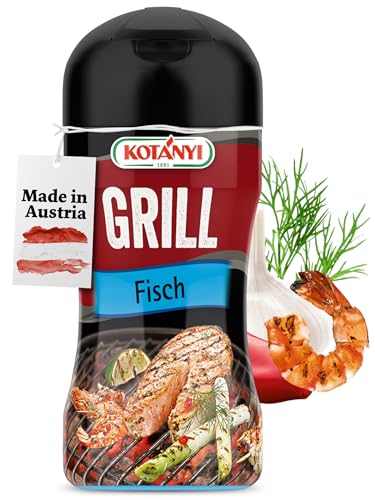 KOTÁNYI Grill Fisch Grillgewürz 80g - Gewürz für Fisch & Meeresfrüchte - Marinade für...