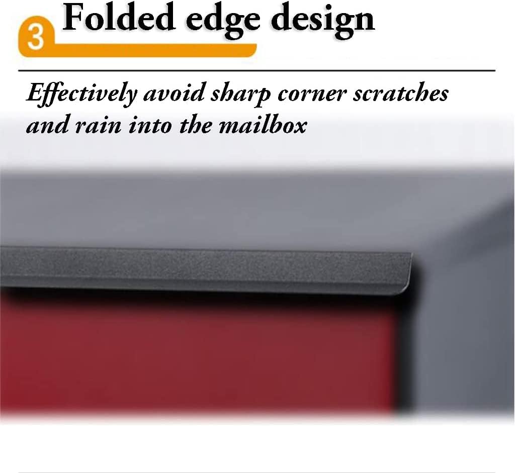 Exquisite Mailbox Wall Mount Mailboxes Medium Capacity Post Box Refined Minimalist Mailbox Residential Drop Box Mail Organizer Safer