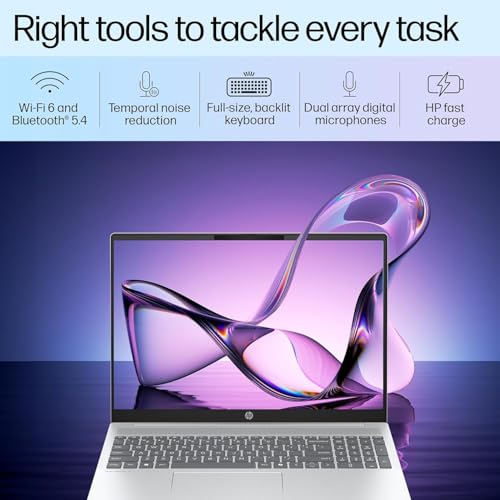 Image of HP OmniBook 5 (Previously Pavilion),13th Gen Intel Core i5 1334U (16GB LPDDR5X,512GB SSD) 2K, WUXGA,IPS,300 nits,16'' /40.6cm Touchscreen, Win11, M365, Office24, Silver,1.79kg,ba1789TU,IR Camera Laptop