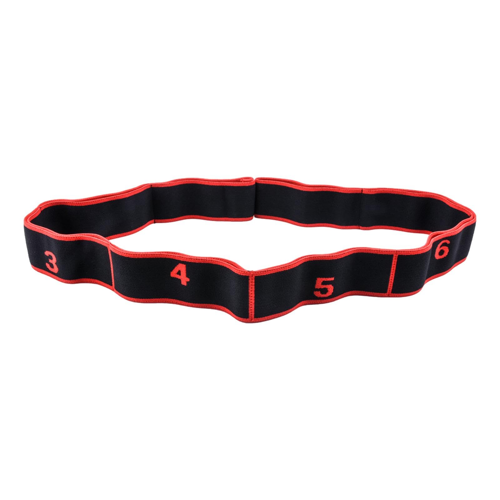 Fashion My Day Yoga Strap for Stretching Stretch Strap for Pilates Flexibility Home Workout Red-image-30