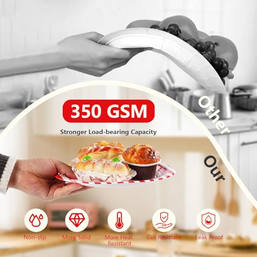 Image of Grencian 96Pcs Popcorn Party Supplies for Movie Night Serves 24 | Popcorn Plates and Napkins Red and White Sets Picnic Decorations for Festive Movie Night Birthday BBQ Summer Party Favors