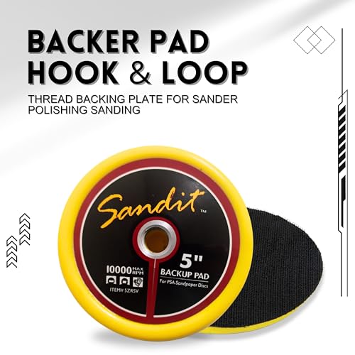 Plaque de support PSA et disque de ponçage auto-agrippant pour meuleuse d'angle - 5