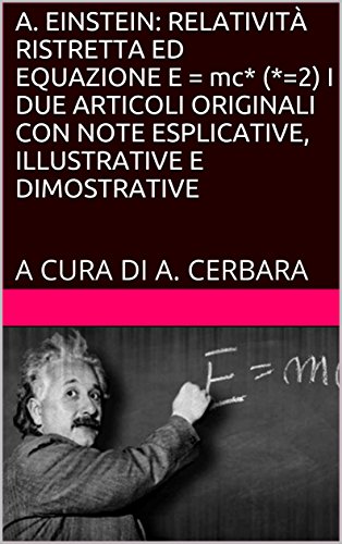 RELATIVITÀ RISTRETTA: i DUE FONDAMENTALI ARTICOLI
