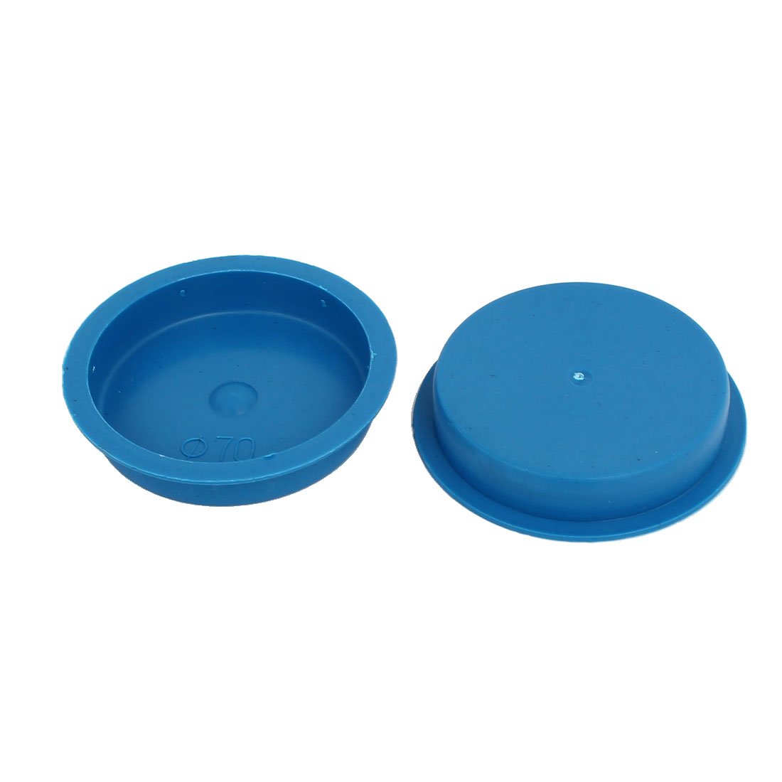 Aexit 70mm Flange Luer Fittings Mounted Tapered Hole Stoppers Waterproof Caps Luer Cap Fittings Blue 5pcs