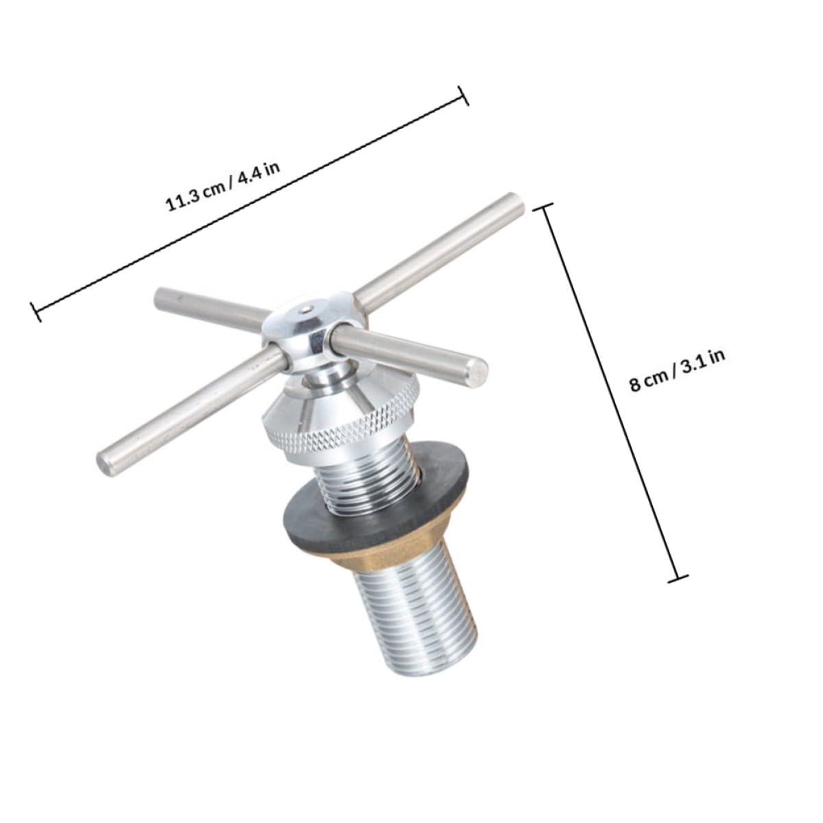 NUOBESTY Lave-verres Automatique Acier Inoxydable Tête Rinçage Haute Pression pour Bars Cafés et Restaurants Nettoyage Rapide Tasses