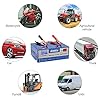 Car Battery Charger, 12V/24V Automatic Car Battery Charging Unit, Smart Monitor Charge Maintain Battery Charger with LED Screen, Ideal for Various Vehicle Vans Tractors Lead-acid Battery #4