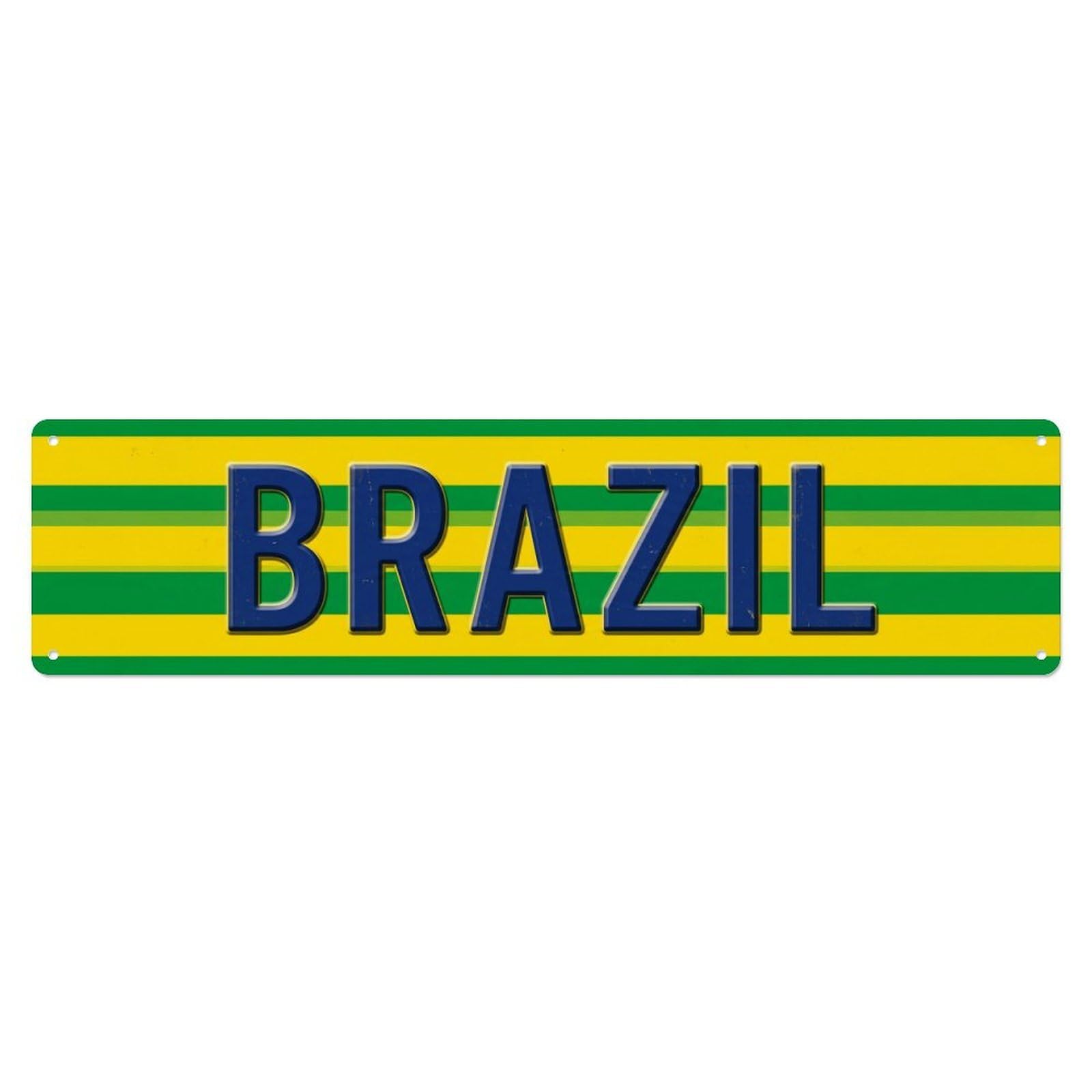 Brazil Vintage Metal Sign Design Metal Tin Sign