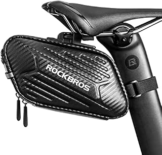 ROCKBROS Bike Saddle Bag Storage Bag Waterproof Bicycle Seat Bag Road Bike Repair Tool Bag under Seat Storage Bag Cycling Pouch Stiff Mountain Bag 1.5 L