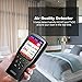 Indoor Air Quality Monitor, IGERESS Formaldehyde Detector, Pollution Monitor, Temperature & Humidity Meter, Dust Tester, Detect Indoor HCHO/TVOC/PM2.5/PM10/PM1.0, Colorful LCD Screen & USB Charging