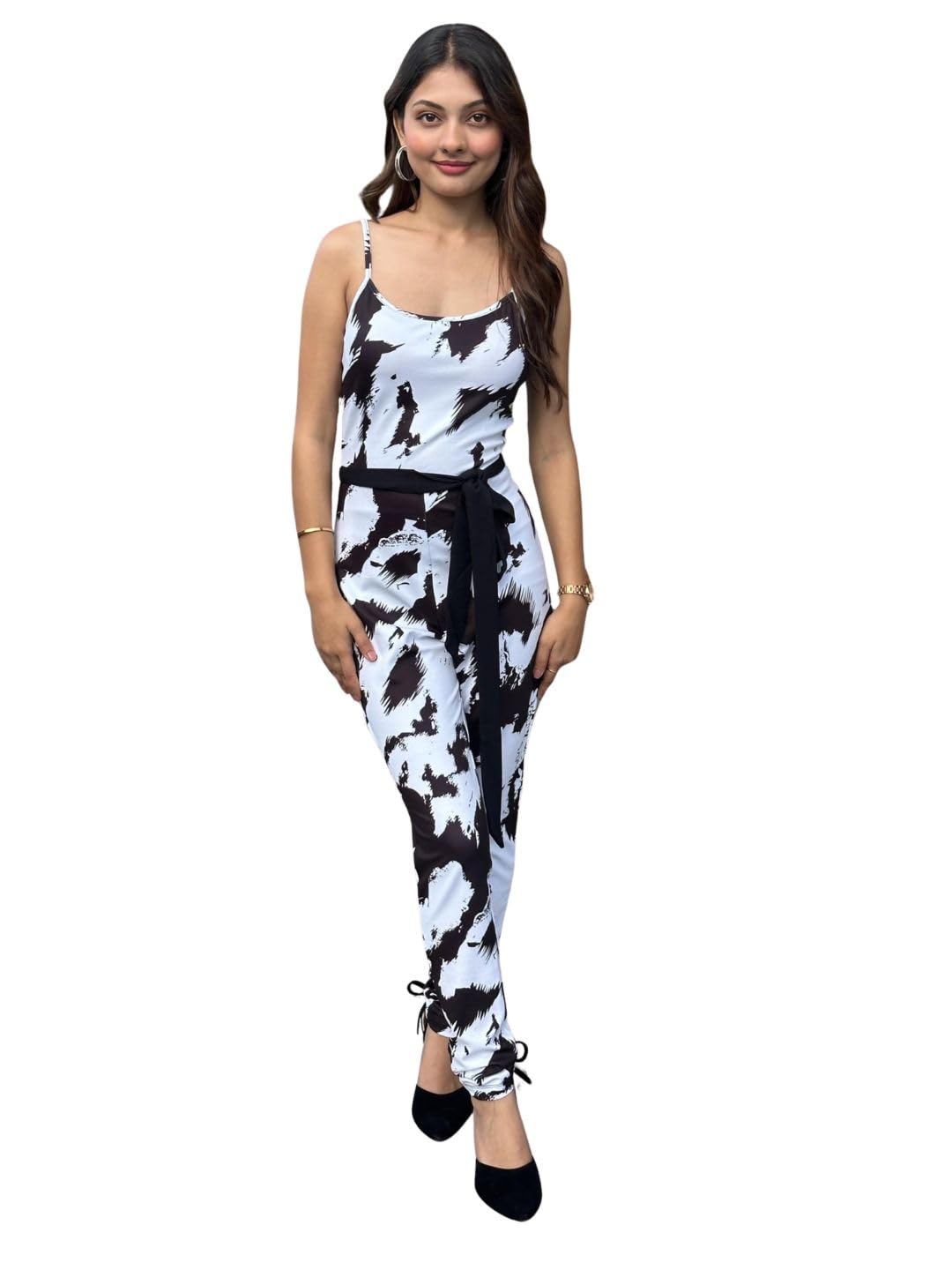 tandul Women's Multicolor Cotton Blend Jumpsiut Regular Jumpsuit - For Women - Soft & Breathable Fabric & Comfortable Outfits for Office, Casual, Festive & Party (11450)-picture-15