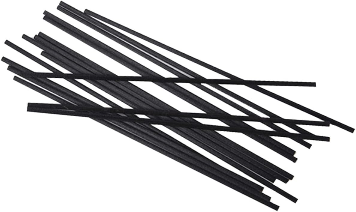 150pcs Diffuser Fiber Sticks Black Replacement Rods for Diameter for Home Air and Scent Enhancement