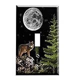 Night Wolf Decorative Switchplate Cover