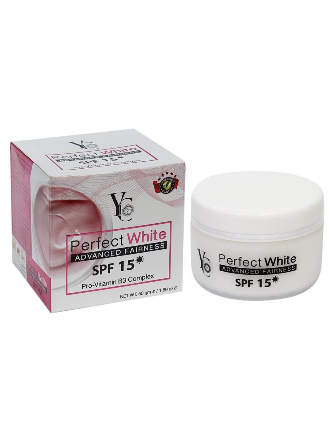 YC Perfect White Advanced Fairness Day Cream SPF pa+ 15 Pro Vitamin B3 Complex Protects From Sunburn Improves Elasticity 50 gm Face Cream (Pack of 1)