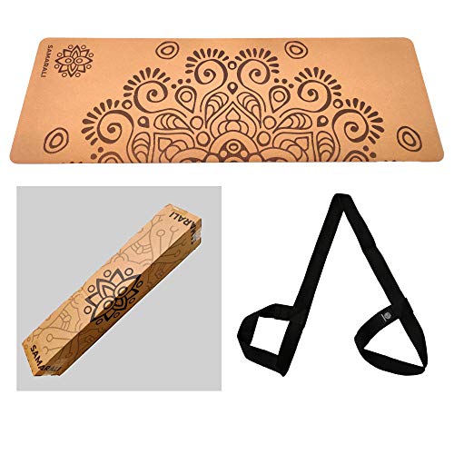 Tapis de yoga en liège Moon Eclipse écoresponsable et chic pour vos séances