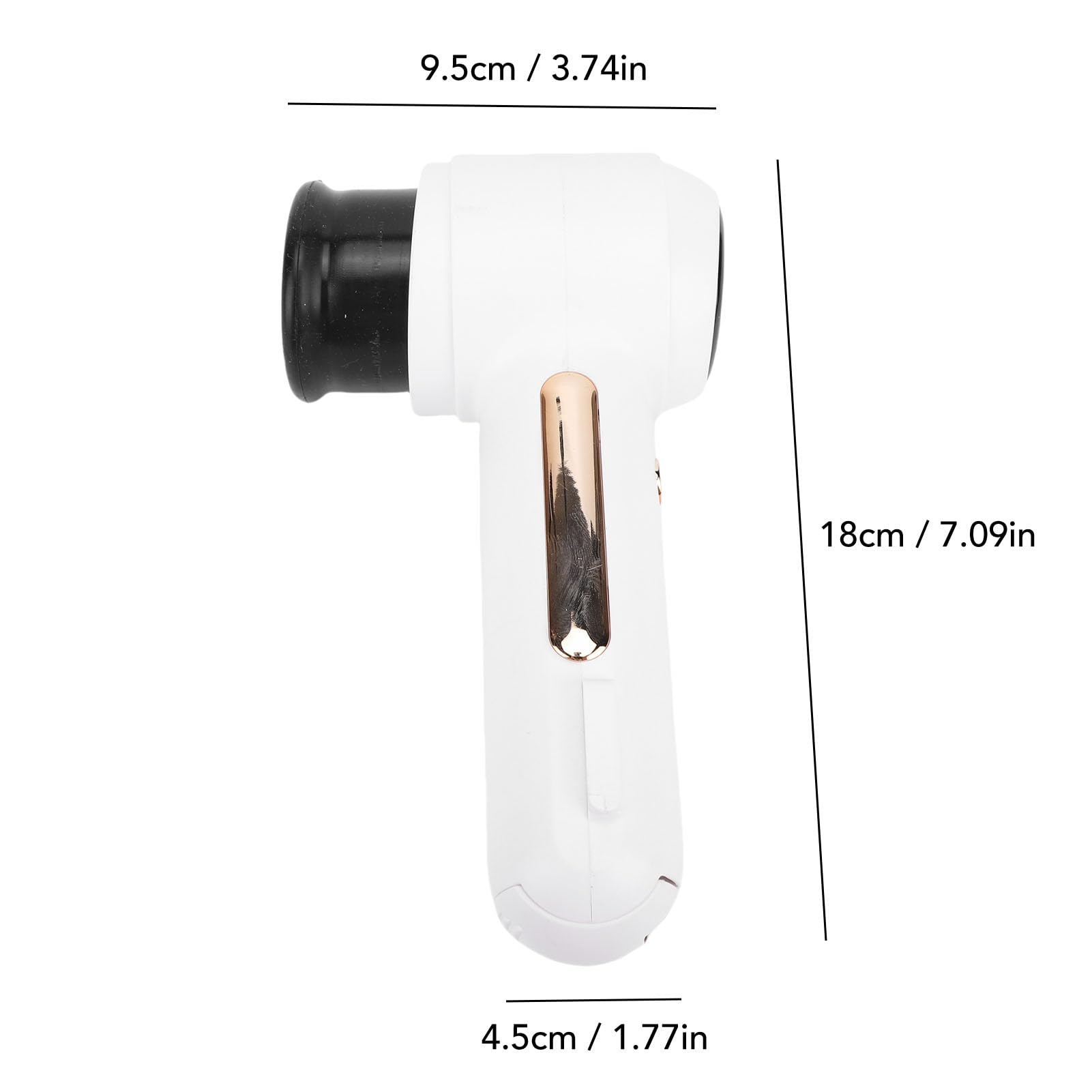 Sellador de vacío de mano, sellador de alimentos portátil, pantalla LED de succión de plástico de 60 kPa, máquina de vacío inalámbrica recargable con 10 bolsas (Blanca)