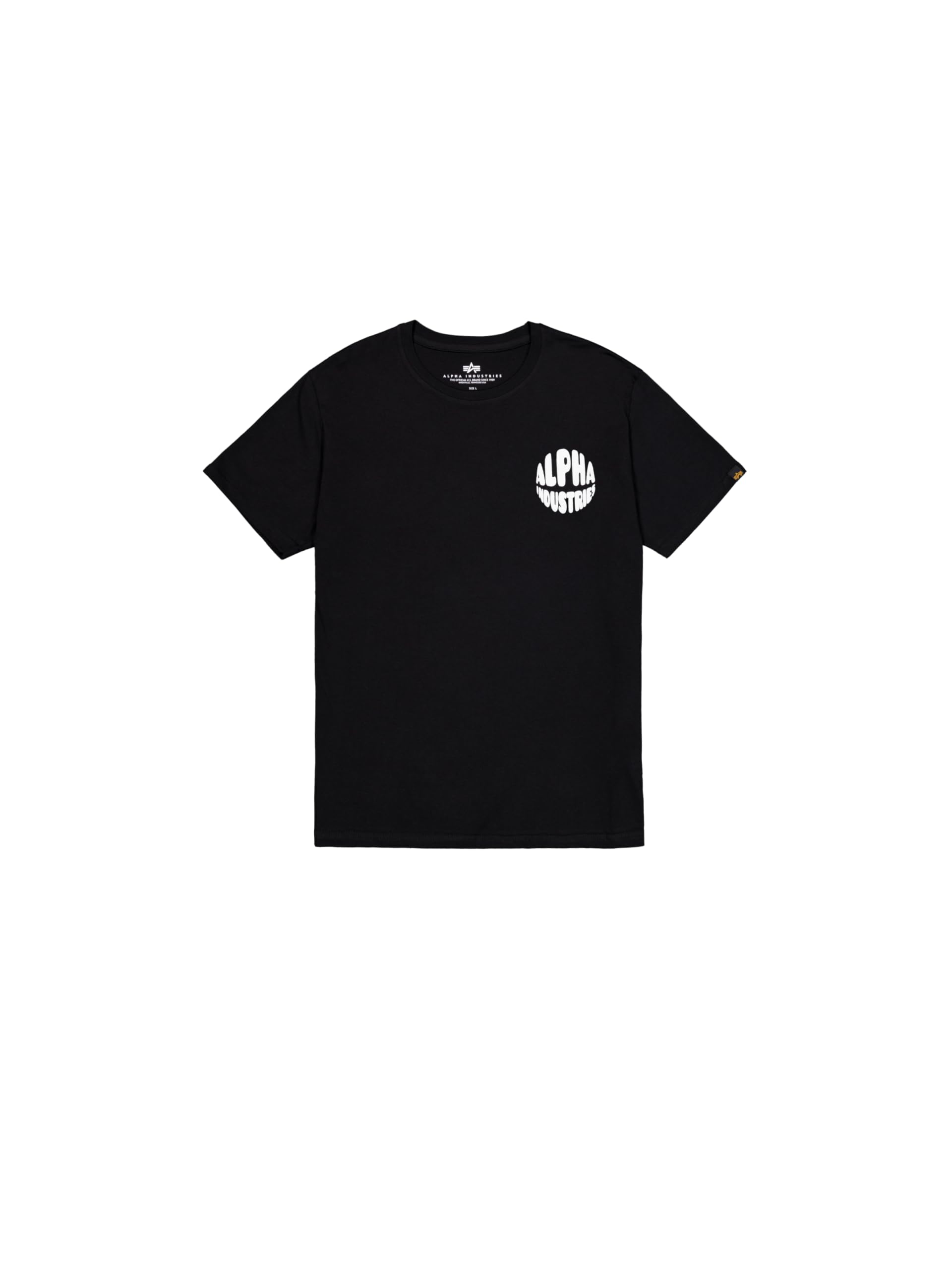 Alpha Industries Mężczyźni Logo Back Print T-shirty Black XXL