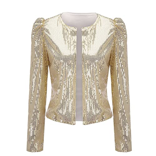 Cardigan décontracté à paillettes femme gilet doux anti froid chic