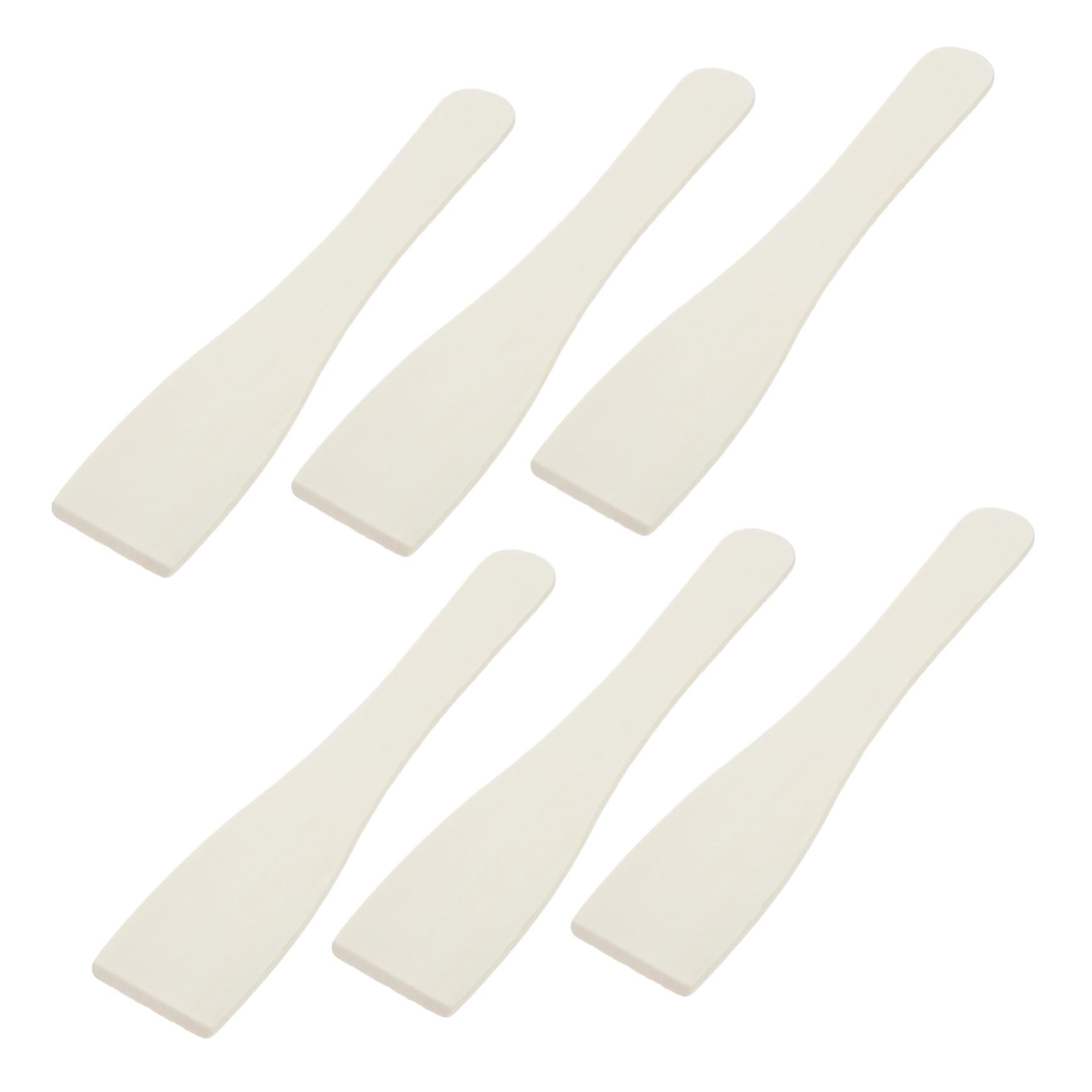 PRETYZOOM 6-piece Wooden Spatula Cooking Set Grilling Utensils for Outdoor Bbq Camping Kitchen Long Turner Spoons for Cooking