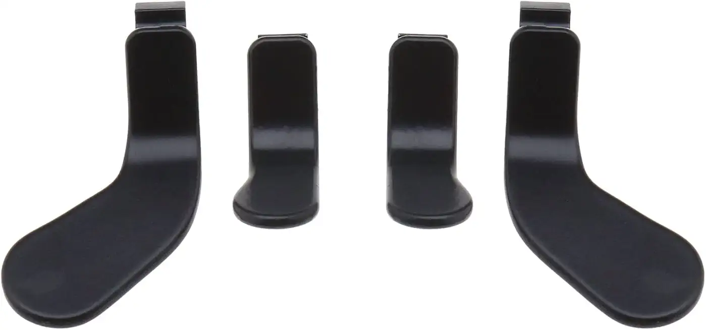 4pcs Controller Paddles Interchangeable Paddles Replacement Parts Video Games Accessories Compatible with One Elite Controller Series 2(Black)