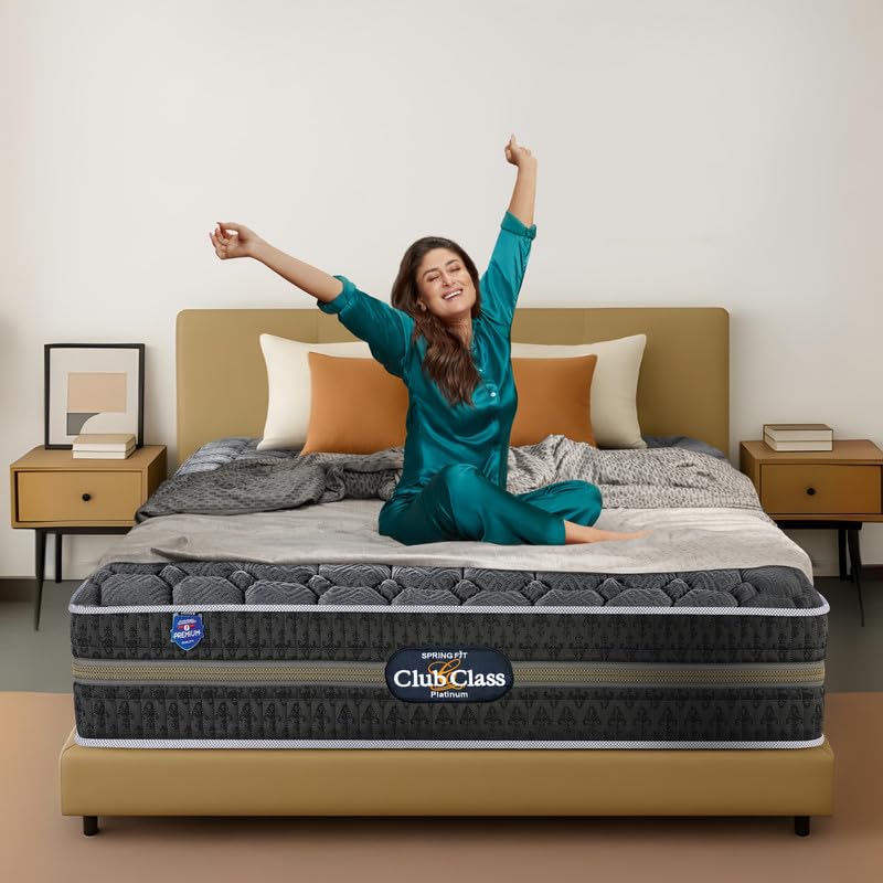 Springfit Club Class Platinum Dual Comfort Mattress with Platinum Pocket Spring & Gelled Polyfill + HR Foam | 6 Inches Single Size (72x36x6) | Medium Soft | CertiPUR-US & Certiguard Technology-image-46