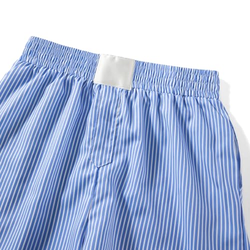 Image of Y2k Women Gingham Boxer Shorts Low Rise Micro Pajamas PJ Sleep Short Pants Plaid Sleepwear Sleeping Lounge Bottoms