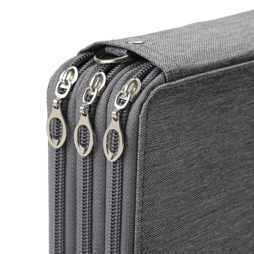 Image of Portable Colored 72 Slots Pencil case Organizer with Printing Pattern for Watercolor Pens, Pencil Case Organizer for Artist