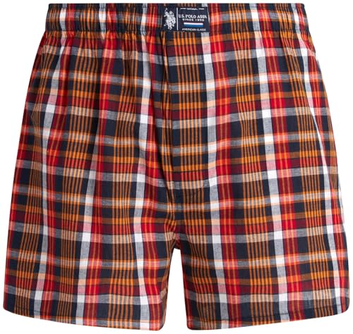 U.S. Polo Assn. Men's Underwear - Woven Boxers with Functional Fly (6 Pack)4