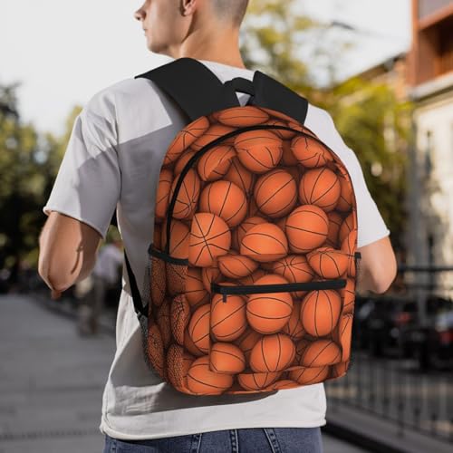 Sac à dos de voyage imprimé orange classique imperméable avec bretelles confortables - 7
