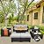 Patio Furniture Set 45 In Outdoor Fire Pits 6 Pieces Outdoor Patio Furniture 60000 BTU Outdoor Propane Fire Pit Table Patio Sofa Outdoor Chairs Anti-slip Cushions Waterproof Covers, Light Grey