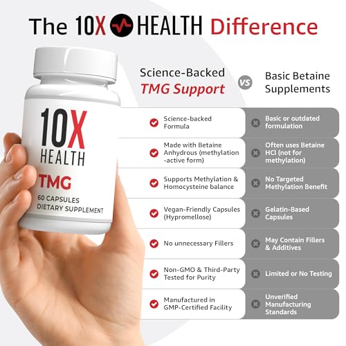 10X Health System Trimethylglycine Supplement